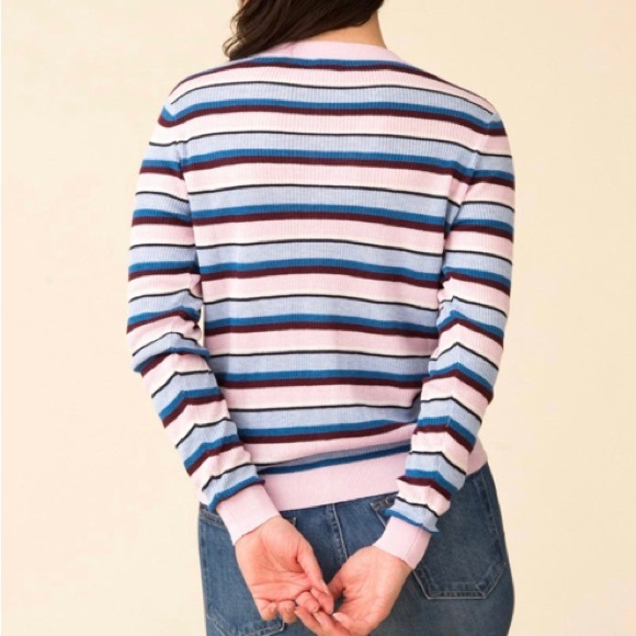 KULE Zoe Striped Cardigan Sweater - Picture 3 of 10